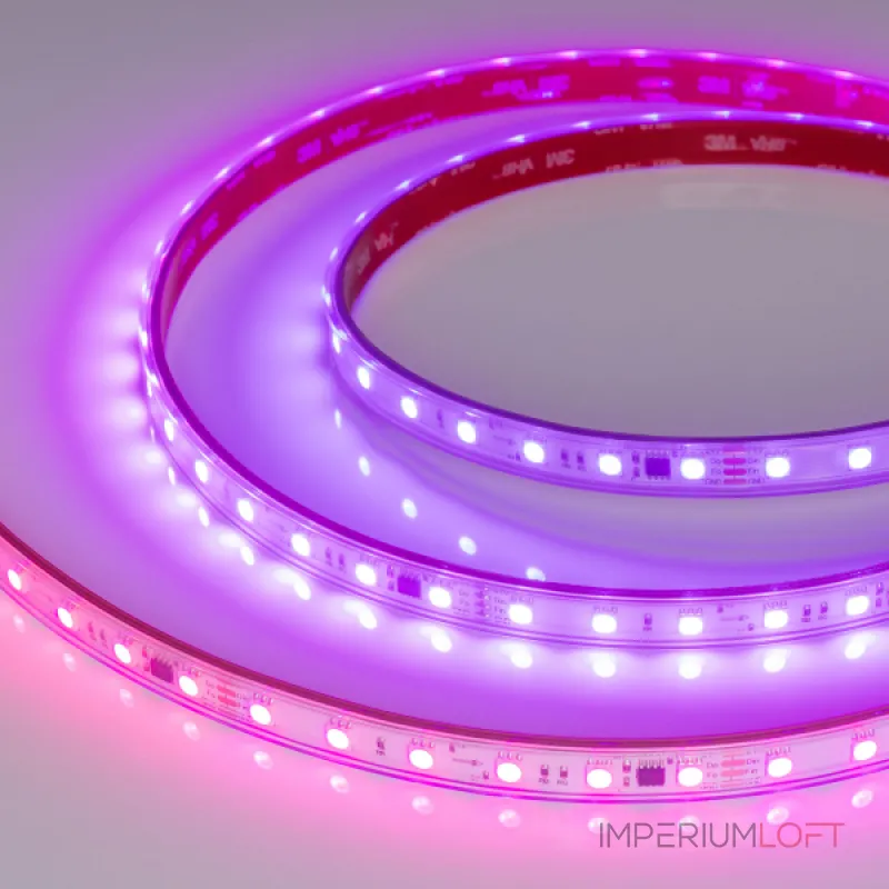 Arlight Лента герметичная SPI-PS-B60-12mm 24В RGB-PX6-BPT 12 В/м IP67 5060 5м 039181