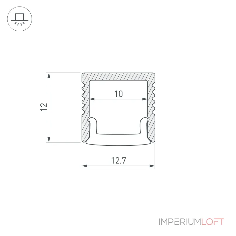 Arlight Профиль FANTOM-BENT-W12-SIDE-2000 ANOD Алюминий 040326(1) Arlight Профиль FANTOM-BENT-W12-SIDE-2000 ANOD Алюминий 040326(1)