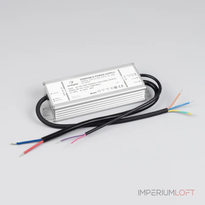 Arlight Блок питания ARPV-UH12150-PFC-0-10В 12В 12.5A 150Вт IP67 025747 Arlight Блок питания ARPV-UH12150-PFC-0-10В 12В 12.5A 150Вт IP67 025747