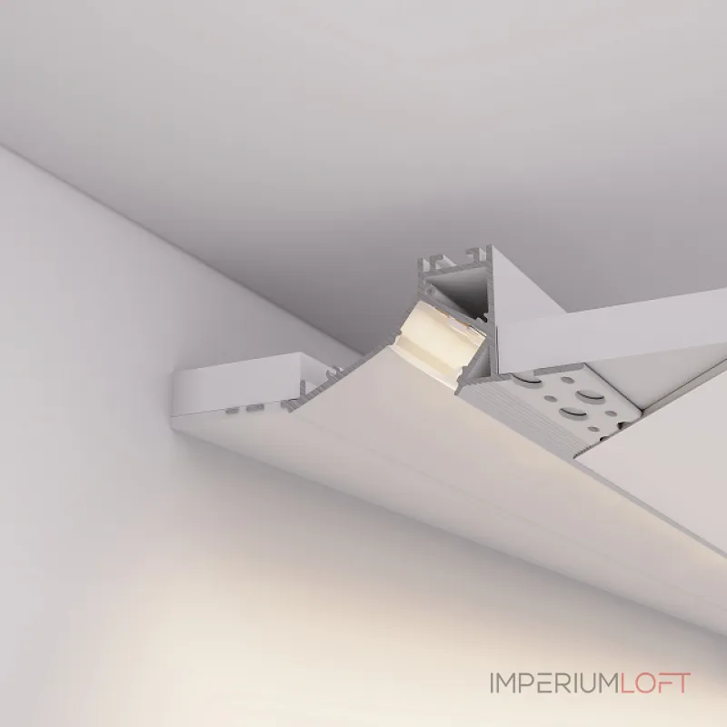 Профиль FANTOM-W45-BEVEL-2000 WHITE Arlight Алюминий 039949 Профиль FANTOM-W45-BEVEL-2000 WHITE Arlight Алюминий 039949