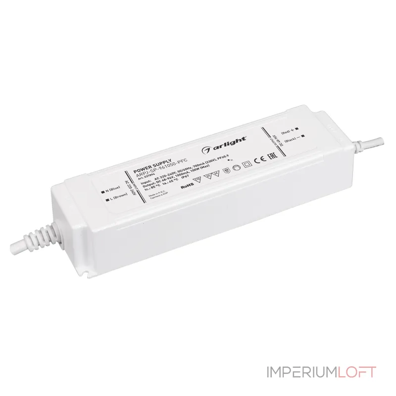 Arlight Блок питания ARPJ-SP-961050-PFC 100Вт 48-96В 1.05A IP67 037894