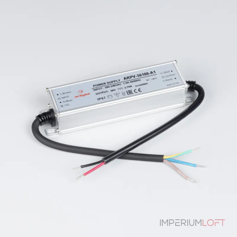 Arlight Блок питания ARPV-36100-A1 36В 2.78A 100Вт IP67 035964