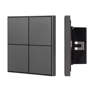 Arlight INTELLIGENT ARLIGHT Кнопочная панель KNX-304-23-IN Black BUS Frame IARL IP20 039667