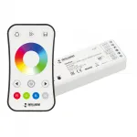 Arlight INTELLIGENT ARLIGHT Диммер SMART-SET-PWM-104-52-RGBW-SUF White 12-24В 4x4A ПДУ RING 10кн 2.4G IARL IP20 036187