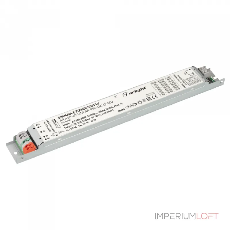 Arlight Блок питания ARJ-SP-60-LINEAR-PFC-DALI2-ADJ 60Вт 80-300В 0.2-0.5A IP20 035535