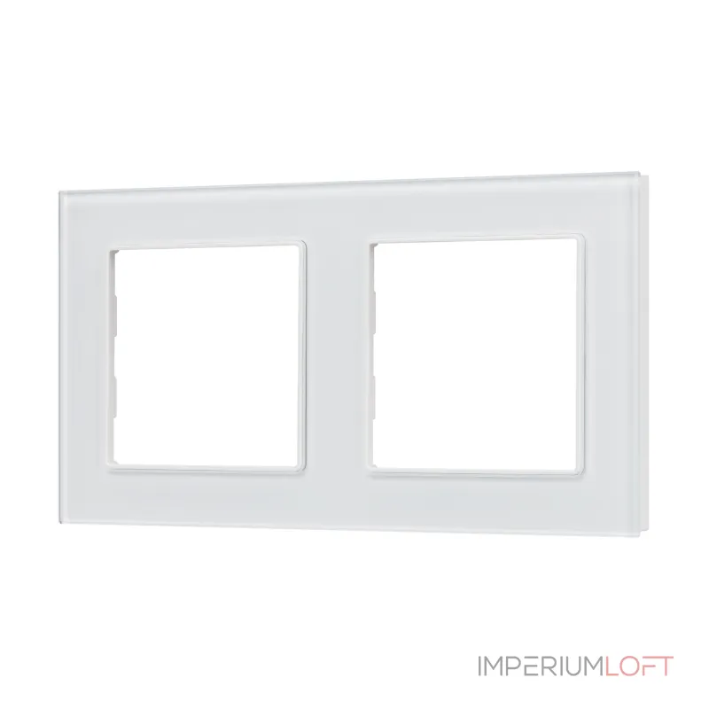 Рамка стеклянная FRM-GLARE-GS-2-WH Arlight 043796 Рамка стеклянная FRM-GLARE-GS-2-WH Arlight 043796