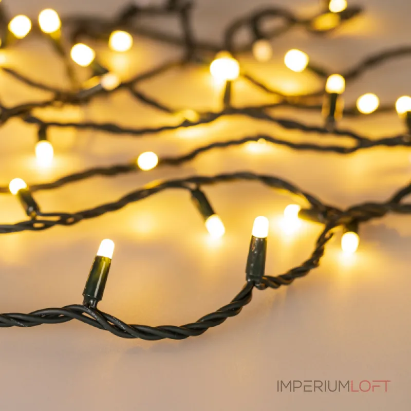 Arlight Светодиодная гирлянда ARD-STRING-PRO-1000-GREEN-100LED-MILK-PULSE Warm 230В 7Вт Ardecoled IP65 031662