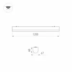 Светильник ALT-LARGO-MOTION-1200-30Вт Day4000 WH 120 deg 230В Arlight IP65 052672