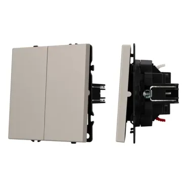 Выключатель проходной 2 клавишный софт-тач SWT-MKP2-SFPL-CA (250V 10A) Arlight 059422(1)
