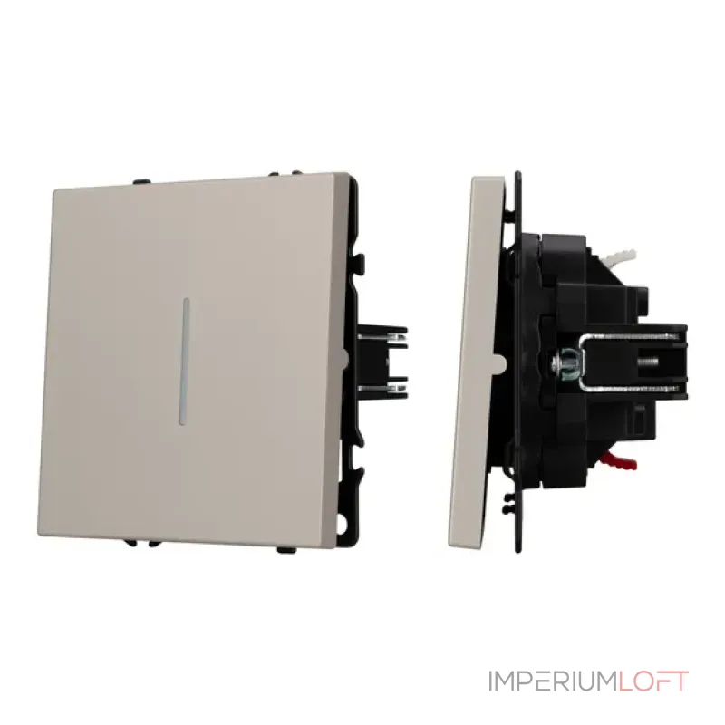 Выключатель проходной 1 клавишный подсветка софт-тач SWT-MKP1-SFPL-L-CA (250V 10A) Arlight 059430(1) Выключатель проходной 1 клавишный подсветка софт-тач SWT-MKP1-SFPL-L-CA (250V 10A) Arlight 059430(1)