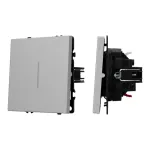 Выключатель проходной 1 клавишный подсветка софт-тач SWT-MKP1-SFPL-L-IS (250V 10A) Arlight 059431(1)