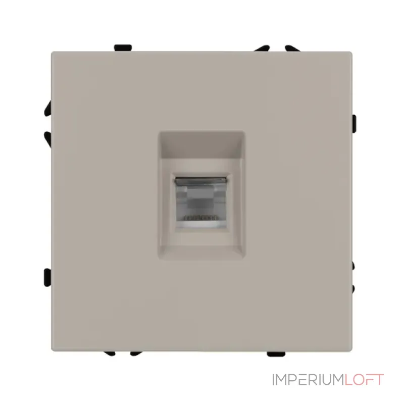 Розетка компьютерная софт-тач SCT-MPC1-SFPL-CA (RJ-45 CAT6) Arlight 059438(1)