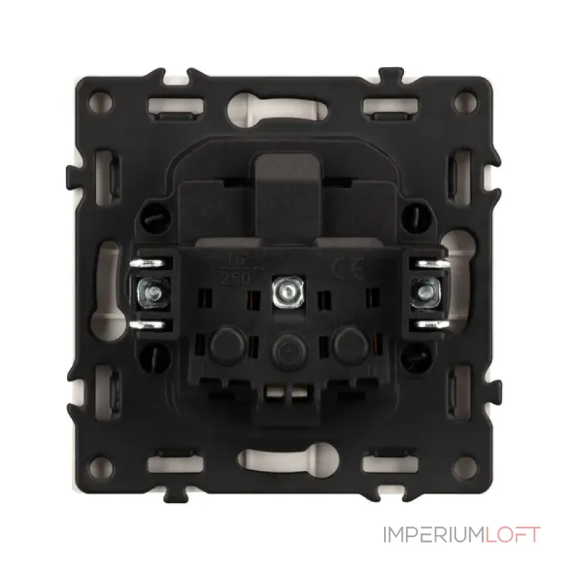 Розетка с заземлением со шторками и крышкой софт-тач SCT-MCP-SFPL-CA (250V 16A) Arlight 059440(1)