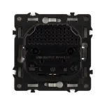 Розетка с заземлением со шторками с USB тип А+А софт-тач SCT-MUAA-SFPL-CA (250V 16A) Arlight 059442(1)