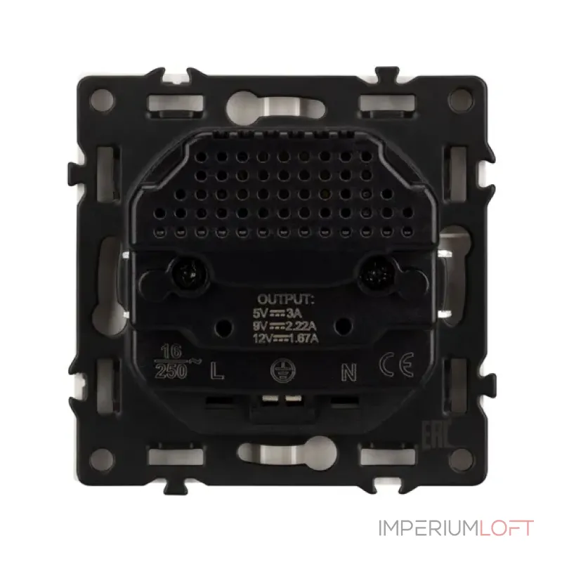 Розетка с заземлением со шторками с USB тип А+С софт-тач SCT-MUAC-SFPL-CA (250V 16A) Arlight 059444(1)