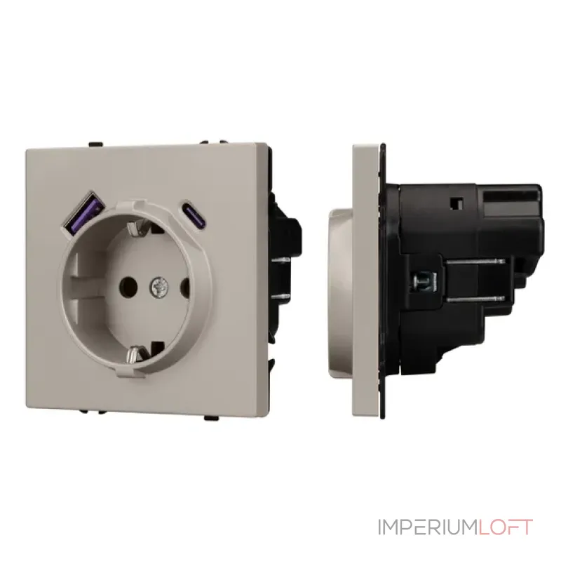 Механизм розетки с USB зарядкой SCT-NOBE-MUAC-SFPL-CA (230V 16A) Arlight 059444 Механизм розетки с USB зарядкой SCT-NOBE-MUAC-SFPL-CA (230V 16A) Arlight 059444