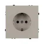 Розетка с заземлением со шторками софт-тач SCT-MEU-SFPL-CA (250V 16A) Arlight 059452(1)