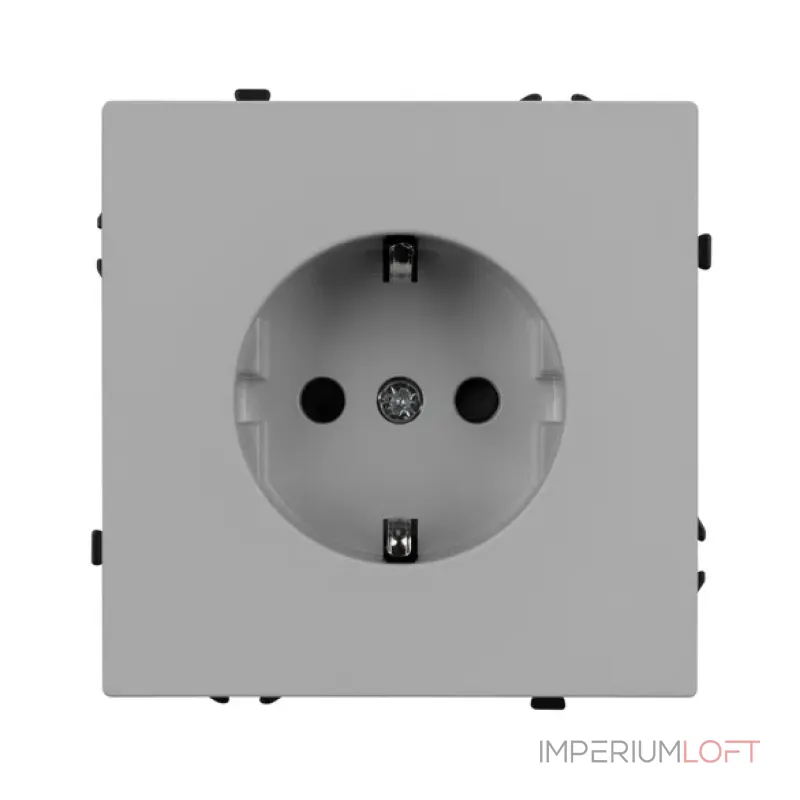 Розетка с заземлением со шторками софт-тач SCT-MEU-SFPL-IS (250V 16A) Arlight 059453(1)