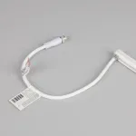 Светодиодная лента герметичная WAVE-SIDE-DOUBLE-A120-16x15mm 24V Warm3000 (15 W/m IP67 5m wire x1 Вывод боковой) Arlight 059730 (цена за метр, лот от 5 м)