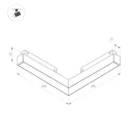 Трековый магнитный светильник Arlight ORIENT FLAT ANGLE 060733