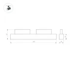 Трековый магнитный светильник Arlight ORIENT FLAT 061549