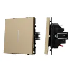 Механизм звонкового выключателя LED SWT-NOBE-MKR1-SFPL-L-GD (230V 10A) Arlight 061735