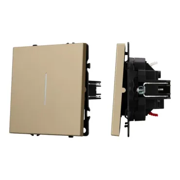 Механизм звонкового выключателя LED SWT-NOBE-MKR1-SFPL-L-GD (230V 10A) Arlight 061735
