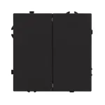 Выключатель звонковый 2 клавишный софт-тач SWT-MKR2-SFPL-BK (250V 10A) Arlight 061738(1)