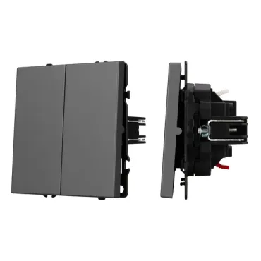Механизм звонкового выключателя двухклавишный SWT-NOBE-MKR2-SFPL-GR (230V 10A) Arlight 061740 Механизм звонкового выключателя двухклавишный SWT-NOBE-MKR2-SFPL-GR (230V 10A) Arlight 061740