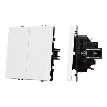 Механизм звонкового выключателя двухклавишный SWT-NOBE-MKR2-SFPL-WH (230V 10A) Arlight 061741 Механизм звонкового выключателя двухклавишный SWT-NOBE-MKR2-SFPL-WH (230V 10A) Arlight 061741