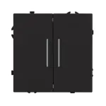 Механизм звонкового выключателя двухклавишный LED SWT-NOBE-MKR2-SFPL-L-BK (230V 10A) Arlight 061742(1)