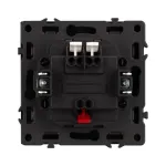 Выключатель звонковый 2 клавишный подсветка софт-тач SWT-MKR2-SFPL-L-BK (250V 10A) Arlight 061742(2)