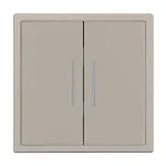 Механизм звонкового выключателя двухклавишный LED SWT-NOBE-MKR2-SFPL-L-CA (230V 10A) Arlight 061787(1)
