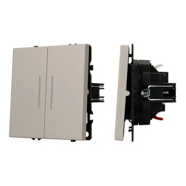 Выключатель звонковый 2 клавишный подсветка софт-тач SWT-MKR2-SFPL-L-CA (250V 10A) Arlight 061787(2) Выключатель звонковый 2 клавишный подсветка софт-тач SWT-MKR2-SFPL-L-CA (250V 10A) Arlight 061787(2)