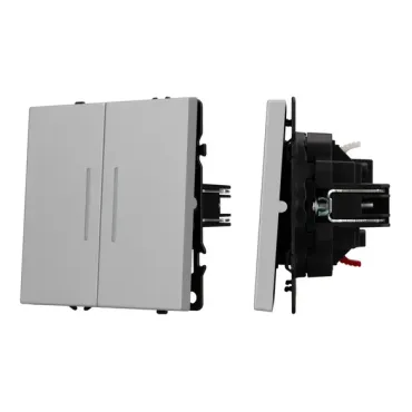 Механизм звонкового выключателя двухклавишный LED SWT-NOBE-MKR2-SFPL-L-IS (230V 10A) Arlight 061788(1) Механизм звонкового выключателя двухклавишный LED SWT-NOBE-MKR2-SFPL-L-IS (230V 10A) Arlight 061788(1)