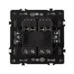 Механизм выключателя двухклавишный перекрёстный SWT-NOBE-MKX2-SFPL-BK (230V 10A) Arlight 061790