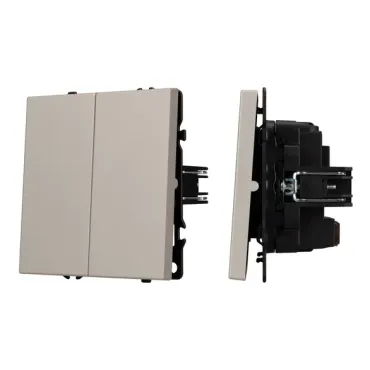 Механизм выключателя двухклавишный перекрёстный SWT-NOBE-MKX2-SFPL-CA (230V 10A) Arlight 061791 Механизм выключателя двухклавишный перекрёстный SWT-NOBE-MKX2-SFPL-CA (230V 10A) Arlight 061791