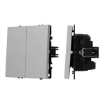 Механизм выключателя двухклавишный перекрёстный SWT-NOBE-MKX2-SFPL-IS (230V 10A) Arlight 061794