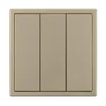 Выключатель 3 клавишный софт-тач SWT-MK03-SFPL-GD (250V 10A) Arlight 061798(1)