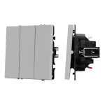 Механизм выключателя трехклавишный непроходной SWT-NOBE-MK03-SFPL-IS (230V 10A) Arlight 061800