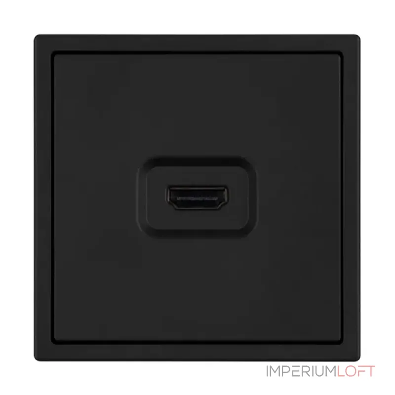 Механизм HDMI розетки SCT-NOBE-MHD1-SFPL-BK Arlight 061841