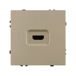 Механизм HDMI розетки SCT-NOBE-MHD1-SFPL-GD Arlight 061843