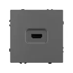 Механизм HDMI розетки SCT-NOBE-MHD1-SFPL-GR Arlight 061844