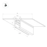 Встраиваемый трек MAG-MICROCOSM-TRACK-4115-FDW-1000 (WH) (IP20) Arlight 062319