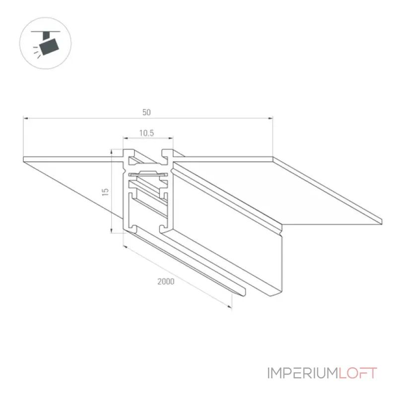 Встраиваемый трек MAG-MICROCOSM-TRACK-4115-FDW-1000 (WH) (IP20) Arlight 062319 Встраиваемый трек MAG-MICROCOSM-TRACK-4115-FDW-1000 (WH) (IP20) Arlight 062319