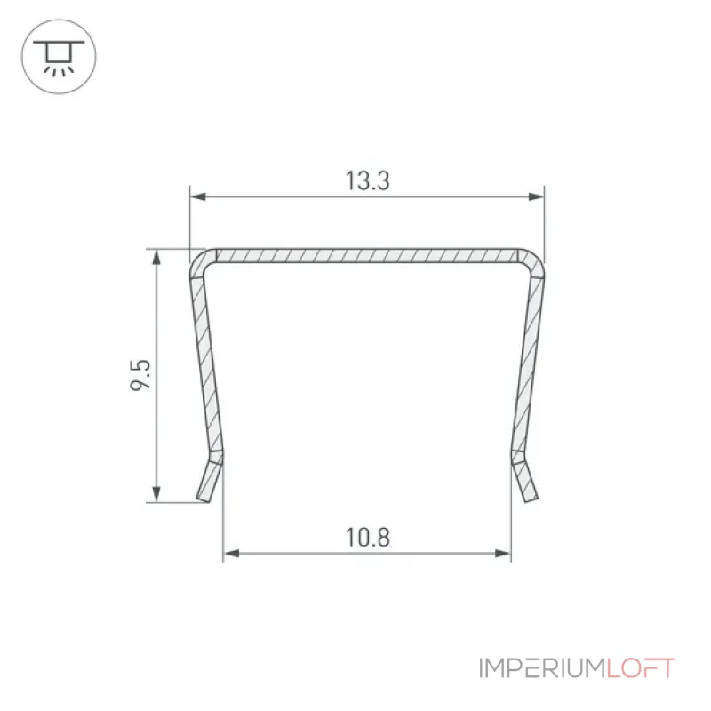 Профиль гибкий WPH-FLEX-1212-1000 Arlight 062497