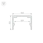 Профиль WPH-FLEX-1414-1000 ANOD Arlight 062506
