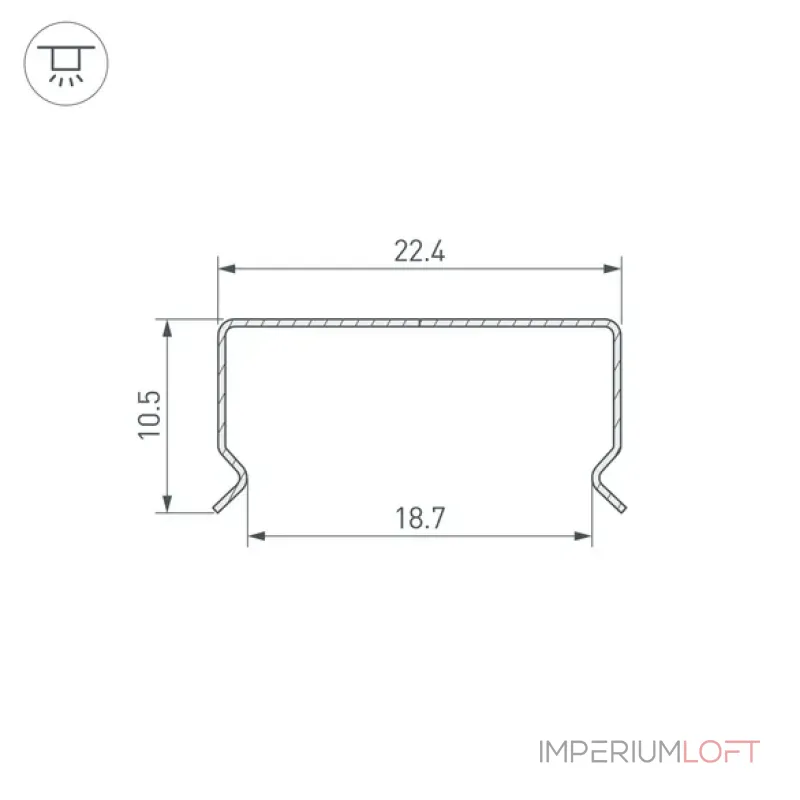 Профиль гибкий WPH-FLEX-2020-1000 Arlight 062625