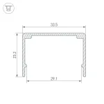 Профиль WPH-FLEX-3020-1000 ANOD Arlight 062645