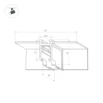 Коннектор угловой MAG-MICROCOSM-CON-FDW-L90-INT (WH) (IP20) Arlight 062721